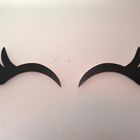 Cílios Luminária Em Mdf Led Rosa