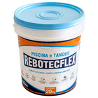 Cimento Flexível Rebotecflex para Piscinas e Tanques 20kg Cinza Rebotec