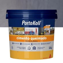 Cimento Queimado 5 Kg Acrílico Porto Koll Azul Petróleo