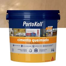 Cimento Queimado 5 Kg Acrílico Porto Koll Damasco