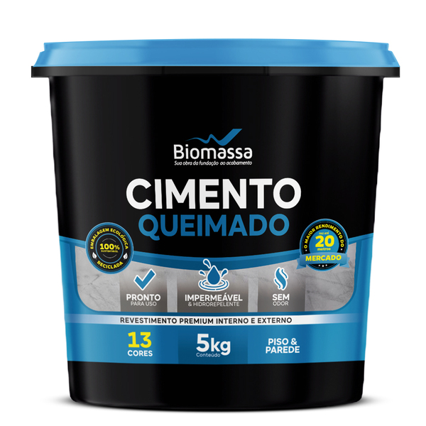Cimento Queimado Biomassa 5 kg – Cor Geodo – Rendimento até 20 m² ...