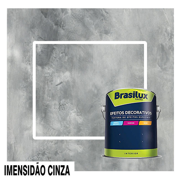 Cimento Queimado Brasilux - 5,5 Kg - Imensidão Cinza