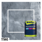 Cimento Queimado Brasilux - 5,5 Kg - Titânio