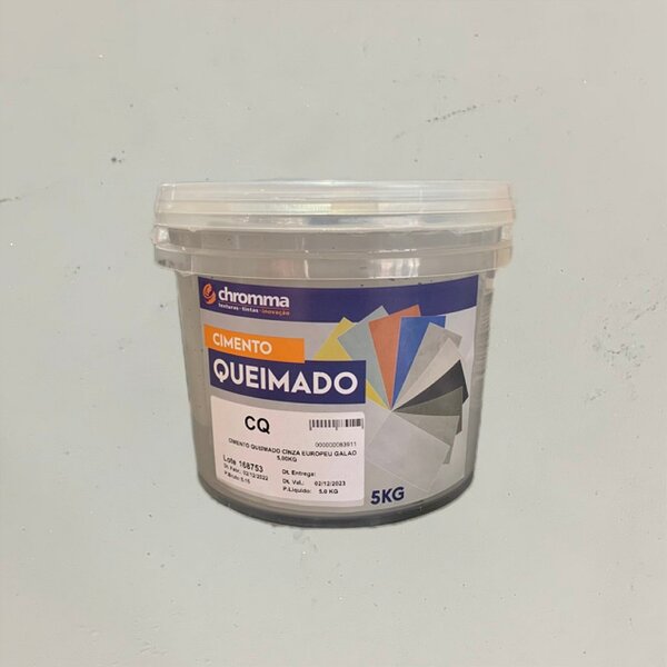 Cimento Queimado Chromma Cinza Contemporaneo - Galão 5kg
