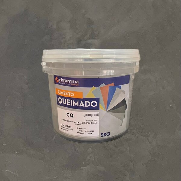 Cimento Queimado Chromma Cinza Industrial - Galão 5kg