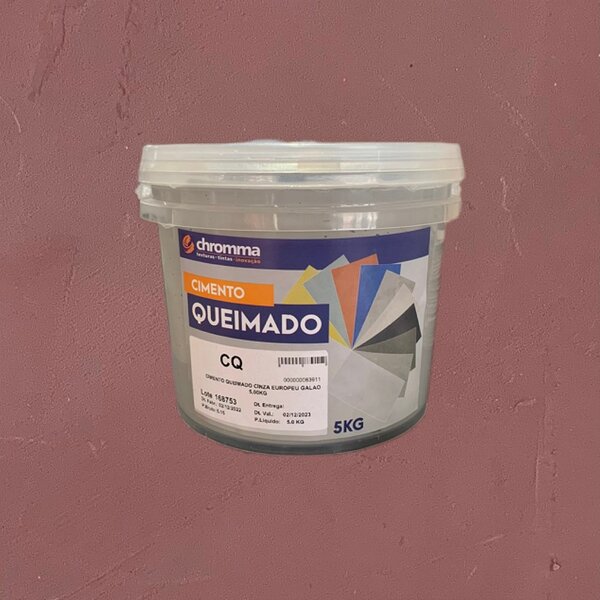 Cimento Queimado Chromma Clarete Esfumaçado - Galão 5kg