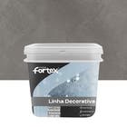 Efeito Cimento Queimado Fosco Aplicao Interna e Externa Pronto para Uso Fortex Linha Decorativa Cinza Nobre 5Kg