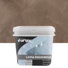 Efeito Cimento Queimado Fosco Aplicao Interna e Externa Pronto para Uso Fortex Linha Decorativa Mousse De Caf 5Kg