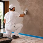 Efeito Cimento Queimado Fosco Aplicação Interna e Externa Pronto para Uso Fortex Linha Decorativa Mousse De Café 5Kg