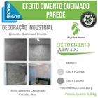 Cimento Queimado Parede Maxpisos Cor Cinza Escuro + Resina Mu