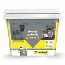 Cimento Queimado Quartzolit 4 5 Kg Cinza