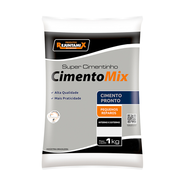 Cimento Pronto Cimentomix Estrutural 1kg Interno e Externo Rejuntamix
