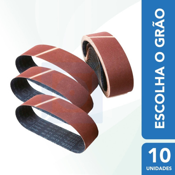 Cinta Lixa 533x75 Cutelaria Madeira Metal Lixadeira - 10 Un G