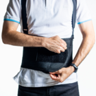 Cinta Lombar Ergonômica Abdominal Com Suspensório M