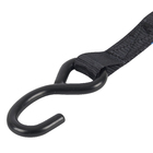 Cinta para Amarração com Catraca Poliéster 25mmx1,7m até 0,4T Preto 1 catraca e 2 ganchos Carbografite