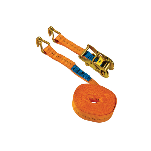 Cinta para Amarração Poliéster com Catraca Laranja 35mmx5m até 2T Carbografite