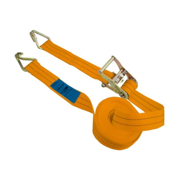 Cinta para Amarração Poliéster Laranja com Catraca 50mmx9m até 4T Carbografite