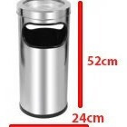 Cinzeiro Com Lixeira Para Condomínios E Empresas - Aço Inox