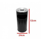 Cinzeiro Lixeira Coleta De Bituca Para Fumódromo Esmaltada