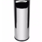 Cinzeiro Lixeira Com Coletor De Bituca Inox C18a