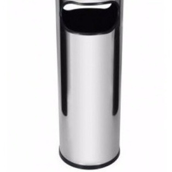 Cinzeiro Lixeira Com Coletor De Bituca Inox C18a