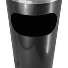 Cinzeiro Lixeira Em Plástico Com Aro Em Alumínio