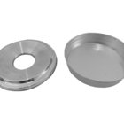 Cinzeiro Lixeira Plástica Jsn Com Aro Em Alumínio Preta 22l