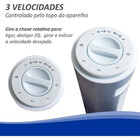 Circulador De Ar 220v Coluna 45w Com 3 Velocidade