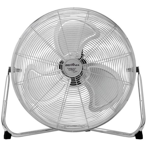 Circulador De Ar Britânia C60 Turbo 250w Inox 220v