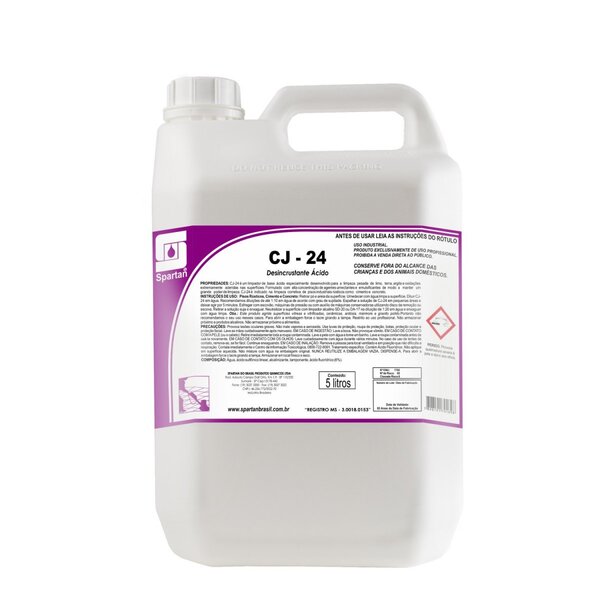 CJ-24 Limpador Desincrustante de Pisos - 5 Litros - Spartan