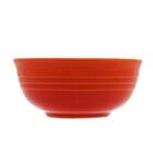 Cj 2 Bowls De Cerâmica Retrô Laranja 10x4,5cm