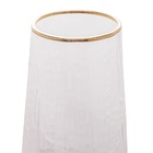 Cj 2 Taças De Cristal P/ Champanhe C/ Borda Dourada Taj  330