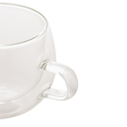 Cj 2 Xícaras P/ Café E Chá 240ml Borossilicato Parede Dupla -