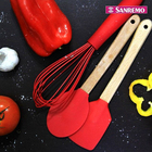 Cj 2pc Espatulas Bambu/silicone Sanremo