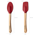 Cj 2pc Espatulas Bambu/silicone Sanremo