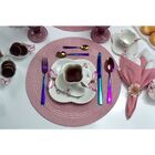 Cj 4 Peças Porta Guardanapos De Aço Inox Rose Gold 5x5,5cm