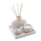 Cj 4pc Difusor Ceramica Branco 4592 Lyor