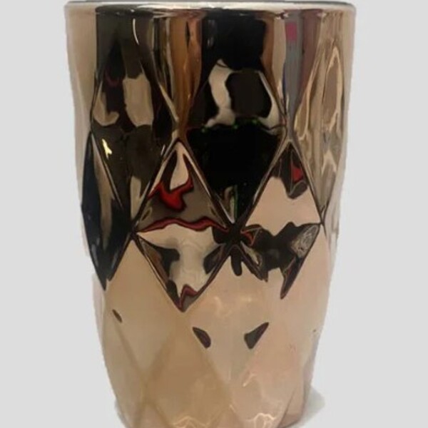 Cj 6 Copos Altos De Vidro Sodo-calcico Diamond Rose 350ml