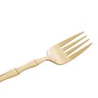 Cj 6 Garfos Aço Inox P/mesa Bambu Elegant Champanhe 19,8cm