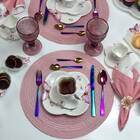 Cj 6 Xícaras P/Chá C/Pires de Porcelana Branca Borboletas 200