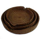 Cj. 3 Cestas Vitória Regia - Trançado em Palha De Piaçava