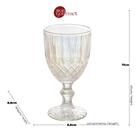 Cj. 6 Taças Vidro  Para Água Greek  Rainbow 345ml - Bon Gourm