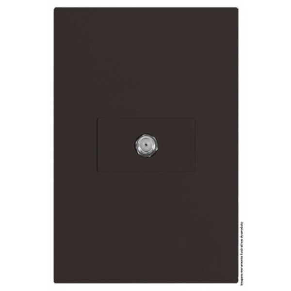 Cj Coaxial (antena) Hor. 4x2 - Recta Chocolate Satin Fosco