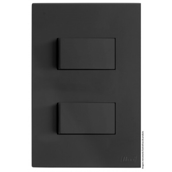 Cj Interruptor Duplo 1 Simples + 1 Paralelo 4x2 - Recta Grafi