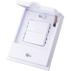 Cj Interruptor Duplo Paralelo - Blux B.l'acqua Branco - Bba10