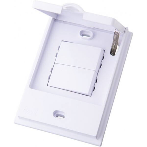 Cj Interruptor Duplo Paralelo - Blux B.l'acqua Branco - Bba10