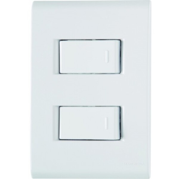 Cj Interruptor Duplo Simples 4x2  - Tramontina Liz - Tlz57170