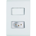 Cj Interruptor Paralelo + Tomada 20a 4x2  - Tramontina Liz -