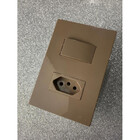 Cj Interruptor Simples + Tomada 20a 4x2 - Recta Fendi Gloss