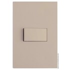 Cj Interruptor Simples Horizontal 4x2 - Recta Areia Satin Fos